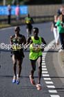 Mo Farah and Mike Kigen lead the mens 2014 BUPA Great North Run. Photo: David T. Hewitson/Sports for All Pics